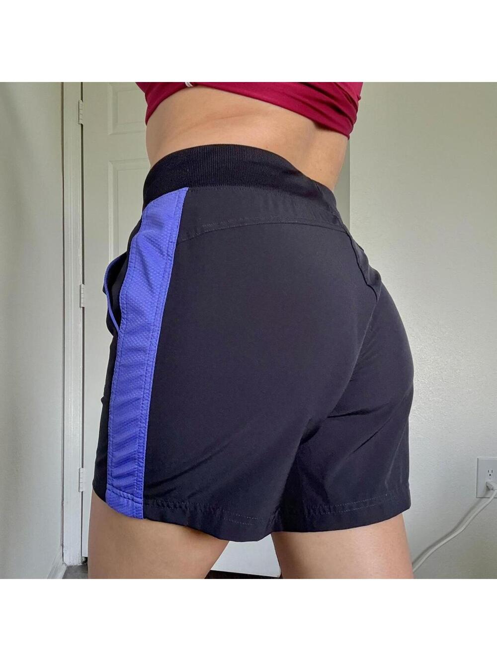 TEK GEAR Black and Blue Athletic Shorts